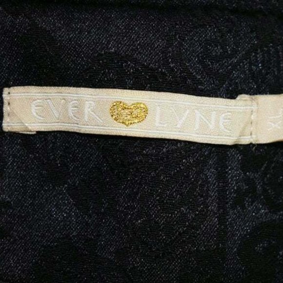 Black Brocade Blazer Jacket Size XL Paisley - Picture 7 of 9